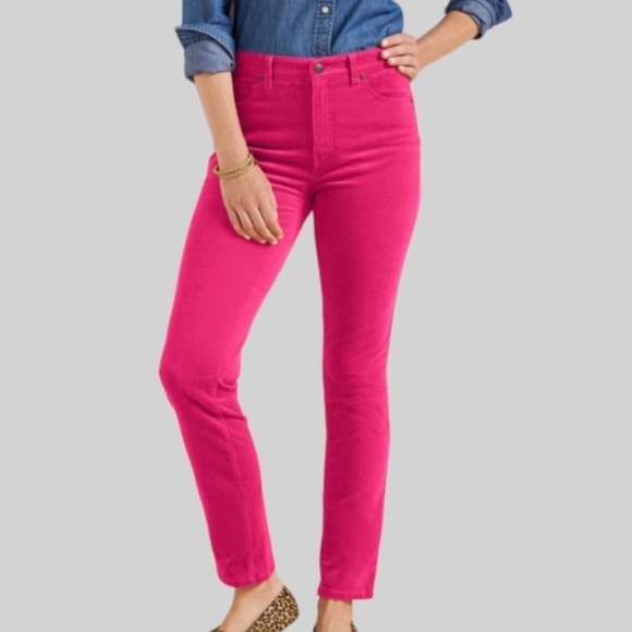 Talbots Pink High Rise Straight Leg Womens Size 4 - Picture 1 of 7